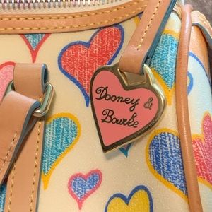 Dooney & Bourke heart barrel satchel NWT